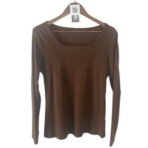 AUTOMET Brown Long Sleeve Women's Top / XL